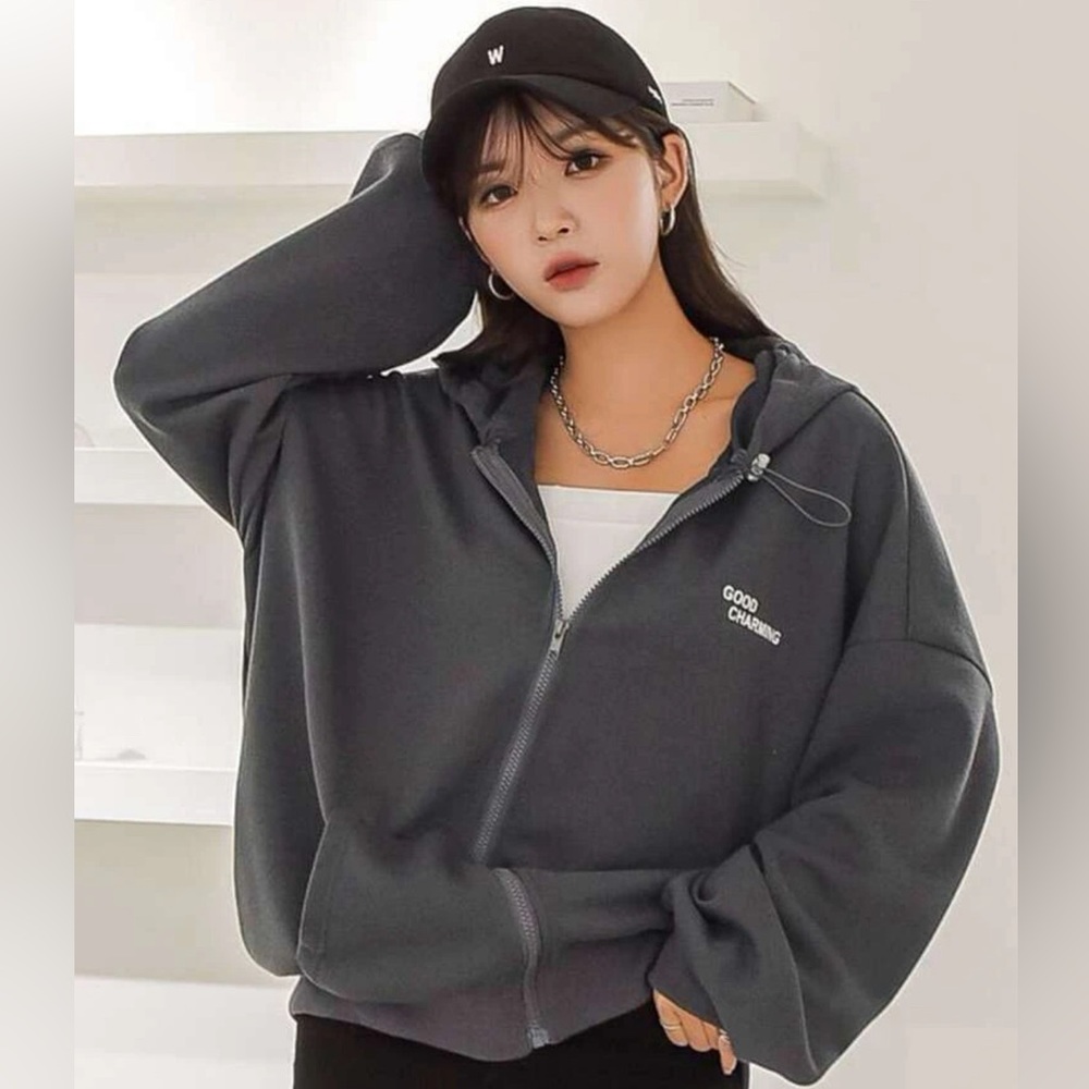 Grey modern hoodie teen brand new